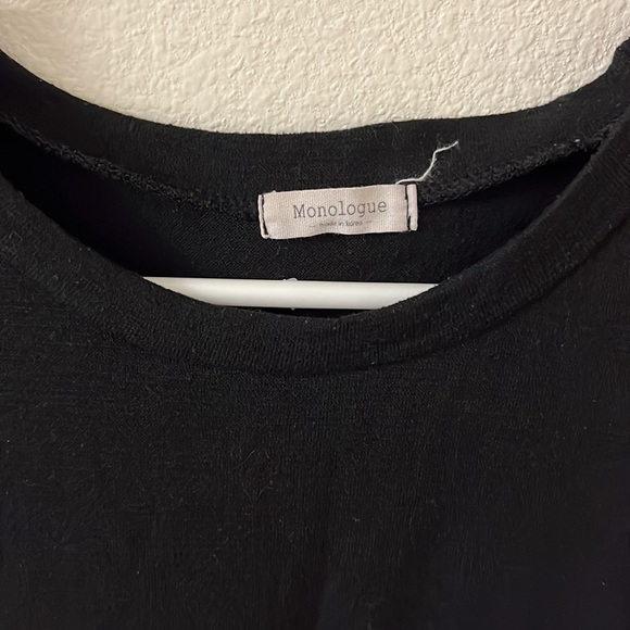 Large black long sleeve tee - Picture 3 of 4